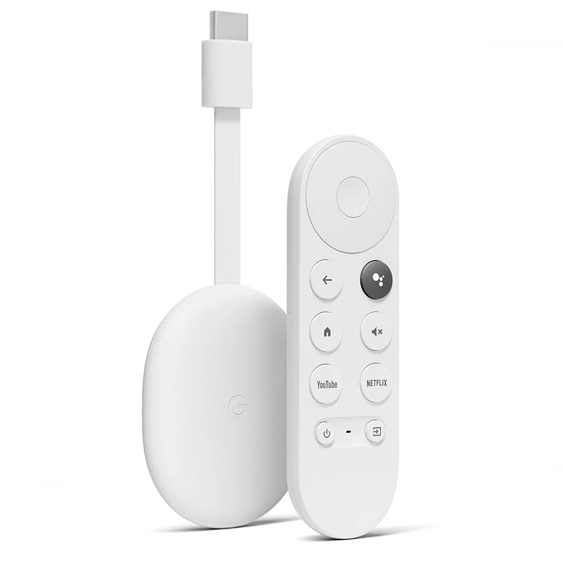 Google Chromecast with Google TV 4K 串流播放裝置 (白色) #GA01919-US