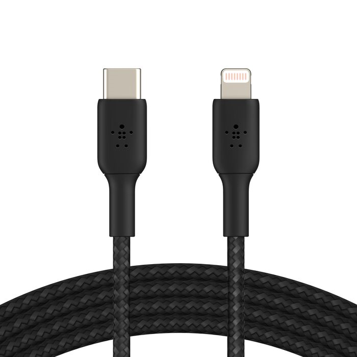 Belkin 3ft/1metre Usb-C to Lightning Usb Cable - MFi Certified (Black) #CAA004bt1MbK