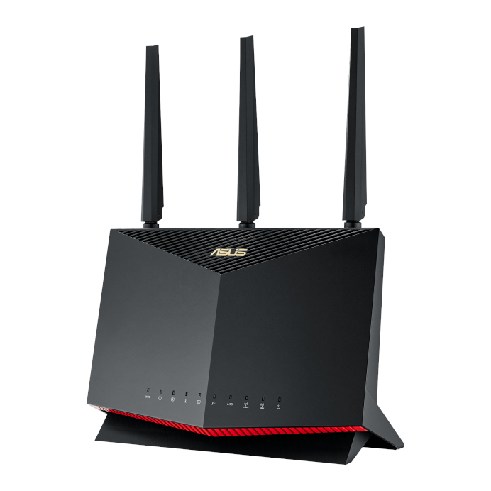 Asus RT-AX86U Pro Wireless AX5700 DualBand Gigabit Router w/4xGiga LAN 1xUsb3.2+1xUsb2.0 (Black) #NE-ARAX86P