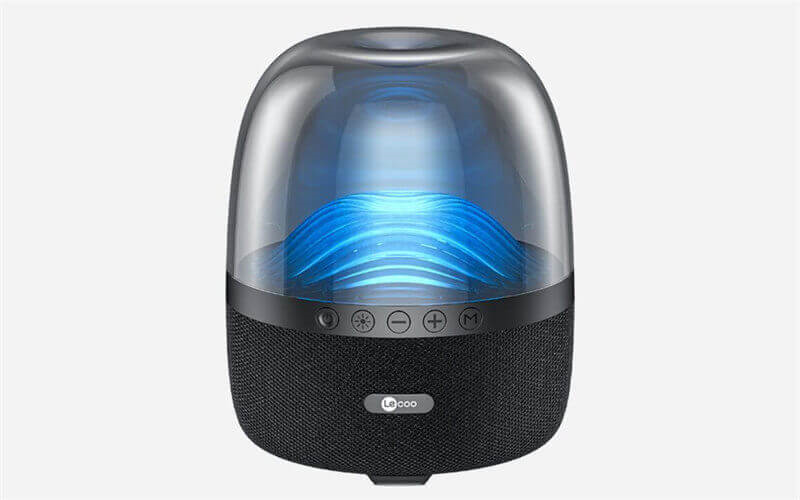 Lecoo Rs19 Portable Speaker Bluetooth V5.x w/Micro-SD,Light Rechargeable (Black) #Rs19