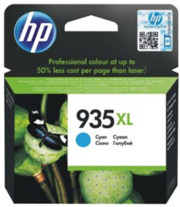 HP 935XL High Yield Cyan Ink Cartridge #C2P24aa
