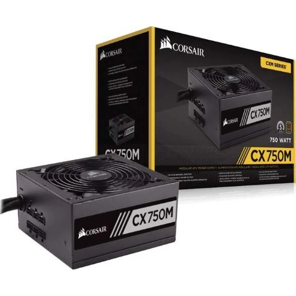 Corsair CX750M 750w ATX Power Supply Unit (80plus Bronze Certified)