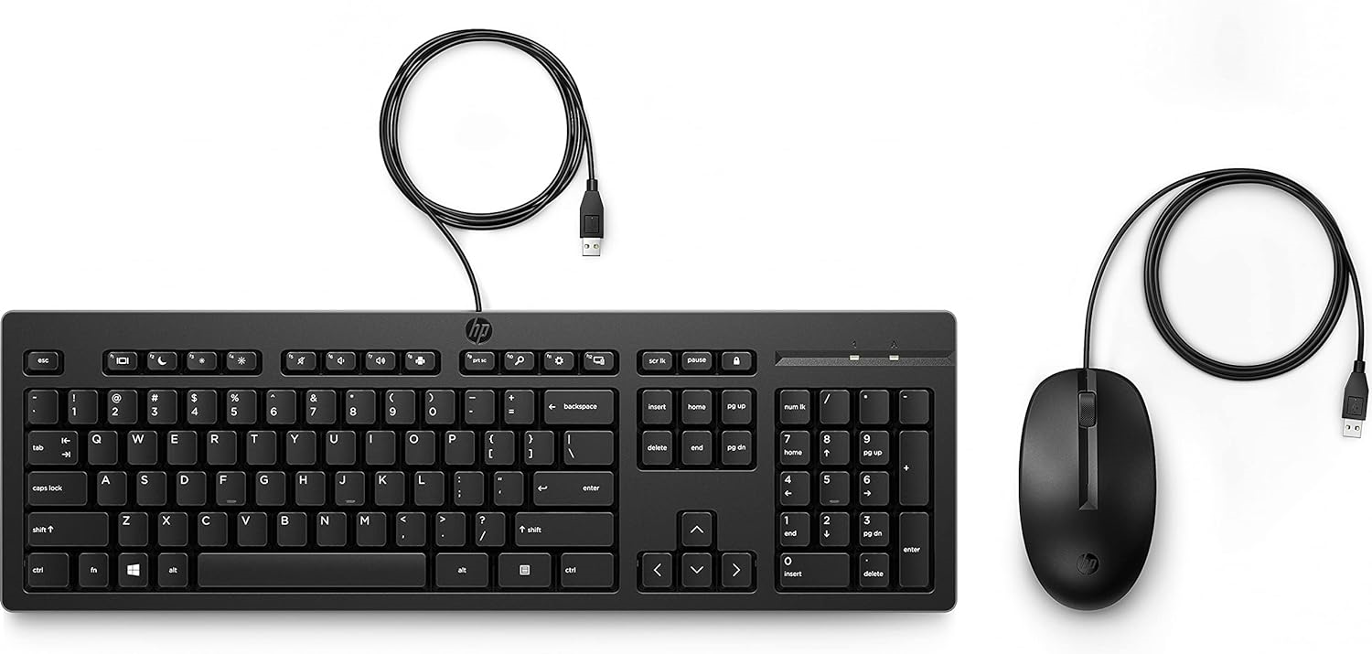 HP 225 (中文版)有線滑鼠及鍵盤組合 #286J4AA#AB0