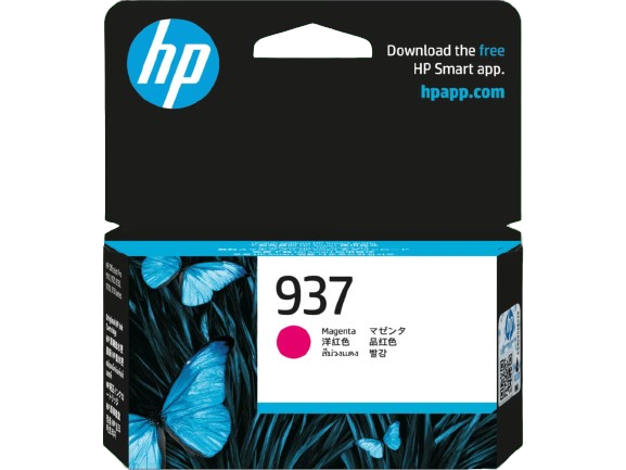 HP 937 Magenta Ink Cartridge #4S6W3NA