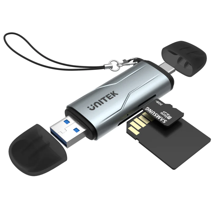 Unitek Card Reader (SD+MicroSD) - Usb3.0+Type-C #R1010A
