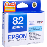 Epson 82 淺靛藍色原廠墨水盒 #T112580