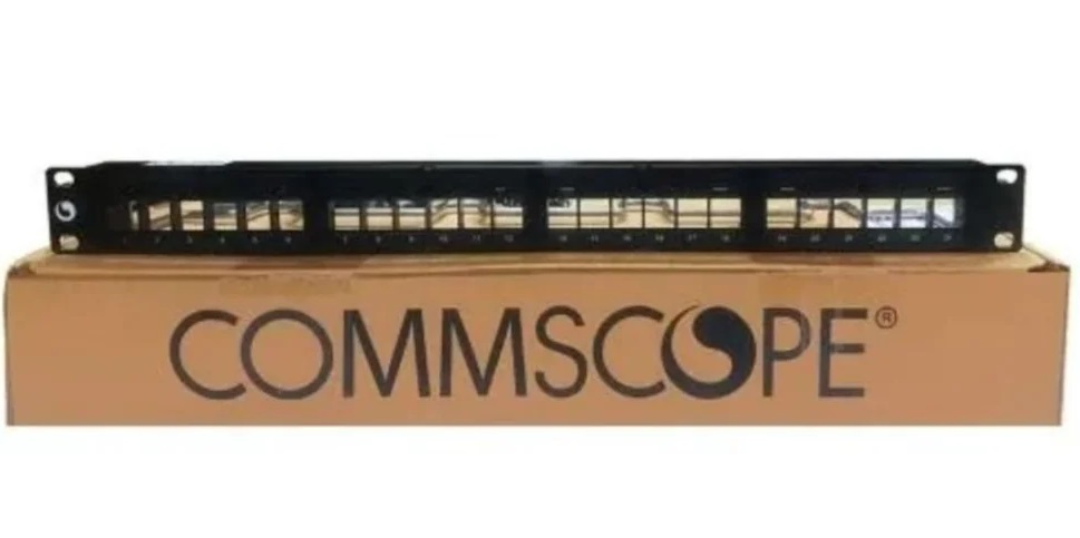 Commscope 24port Cat.6 配線架連模組化插口 #760237040 + #9-1375055-2