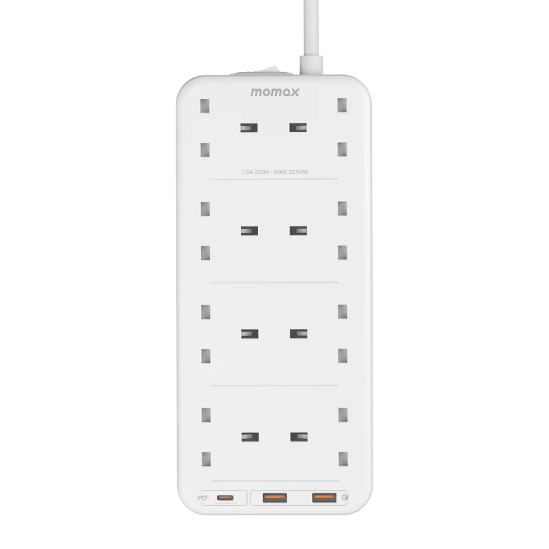 MOMAX OnePlug PD20W 2A1C 8Head Surge Protection Power Strip #Us5UKw