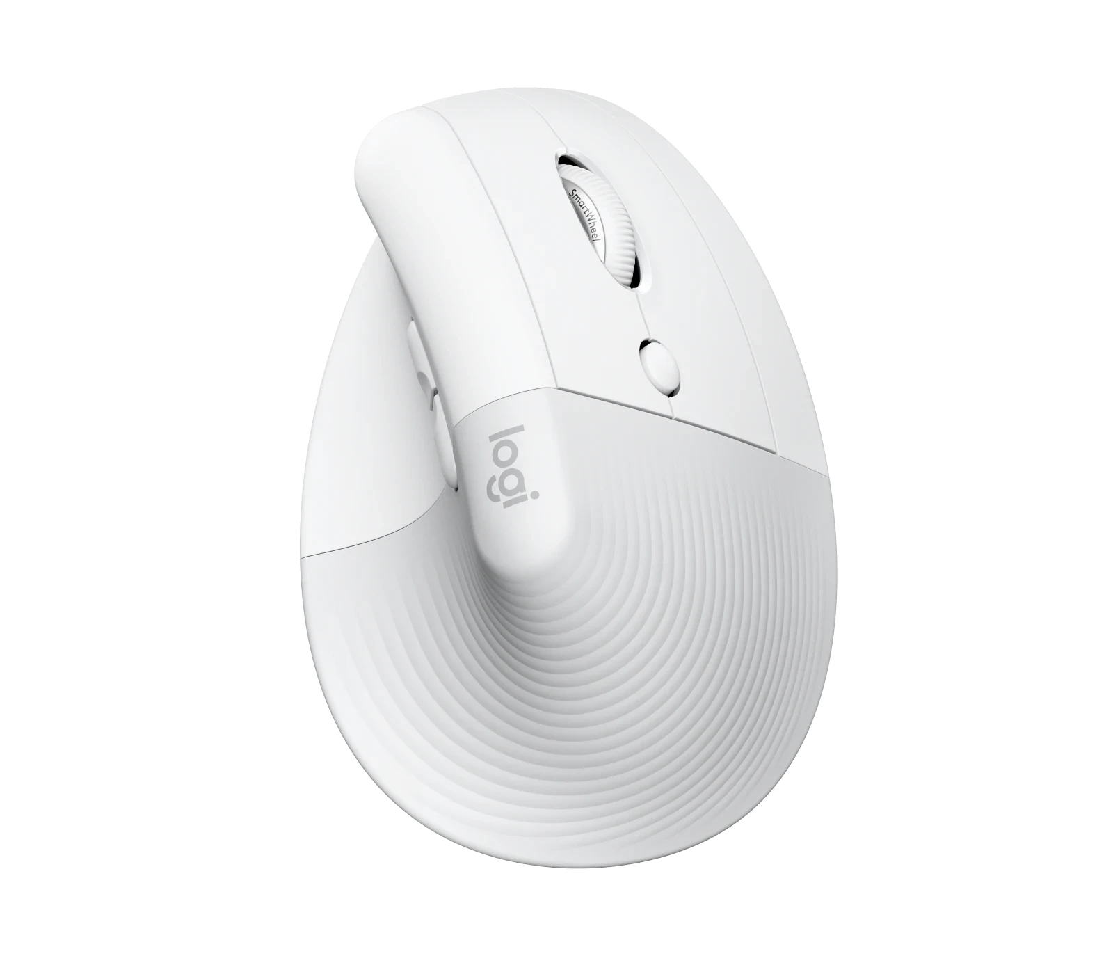 Logitech Lift for Mac Vertical Ergonomic Wireless Mouse (Pale Grey)