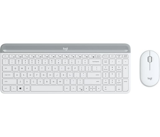 Logitech MK470 英文無線滑鼠鍵盤組合 (白色)