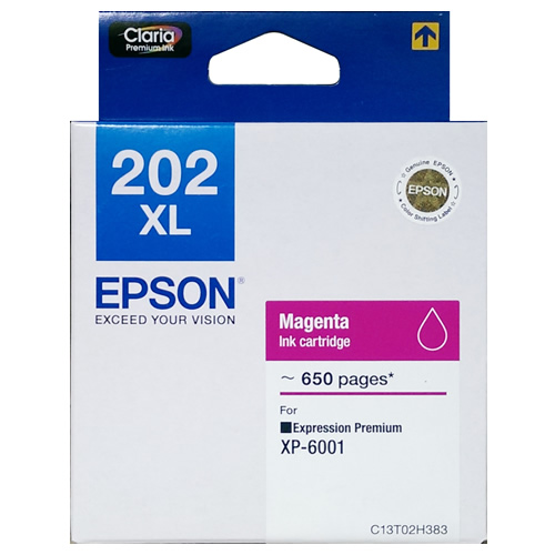 Epson 202XL 洋紅色原廠墨水盒 (高用量) #C13T02H383