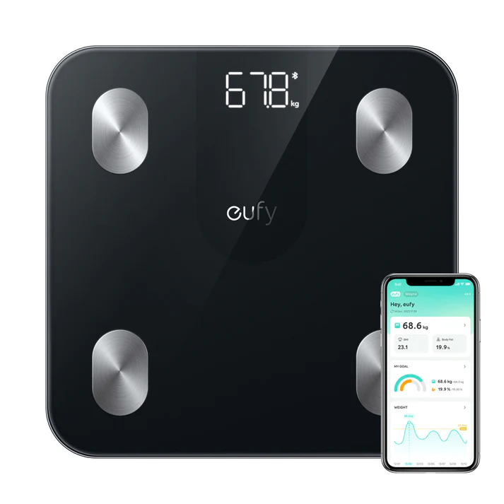 Anker Eufy Smart Scale A1 智能體重體脂磅 (黑色) #T9120K11