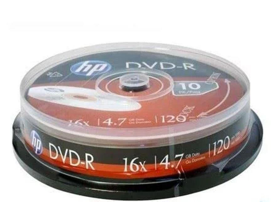 HP 4.7Gb DVD-R Disc -10pc/pack #DMA00071