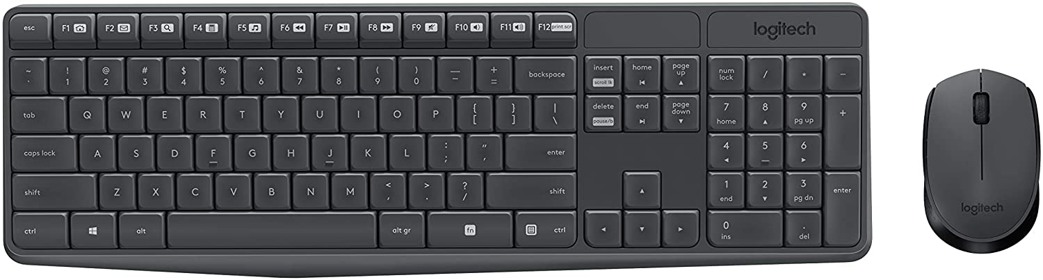 Logitech MK235 Chinese Cordless Keyboard and Mouse Combo (Black)
