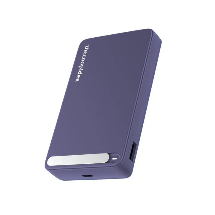 thecoopidea STACK PRO 10000mAh Magnetic Wireless Power Bank (Purple)