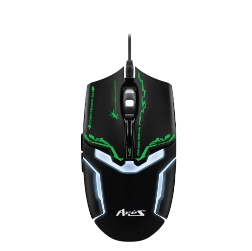 Elephant Ares Gaming Corded Mouse - Usb 3200 DPI (Black) #ELE-g10