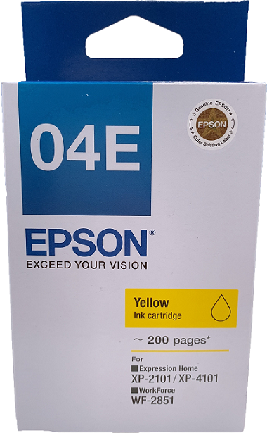 Epson 04E 黃色原廠墨水盒 #C13T04E483