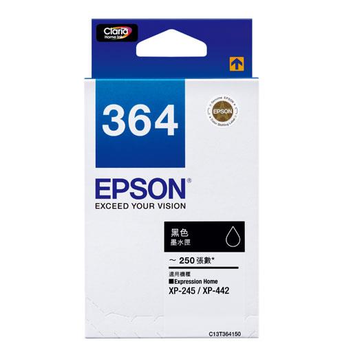 Epson 364 黑色原廠墨水盒 #T364183