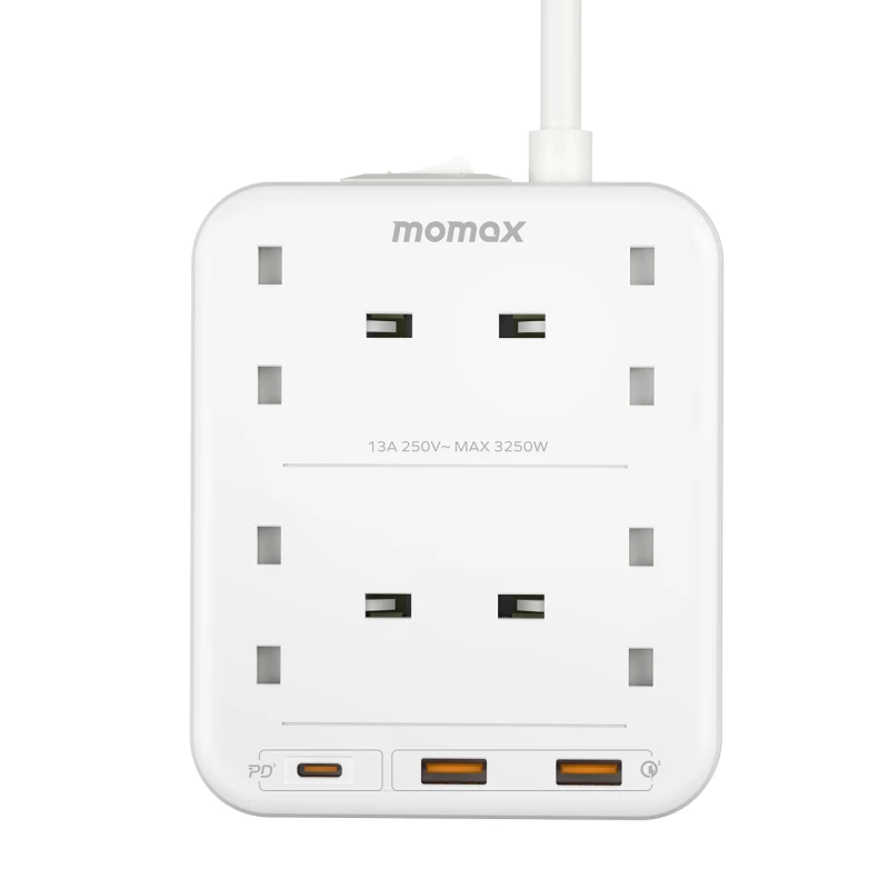 MOMAX OnePlug PD20W 2A1C 4Head Surge Protection Power Strip #US3UKw
