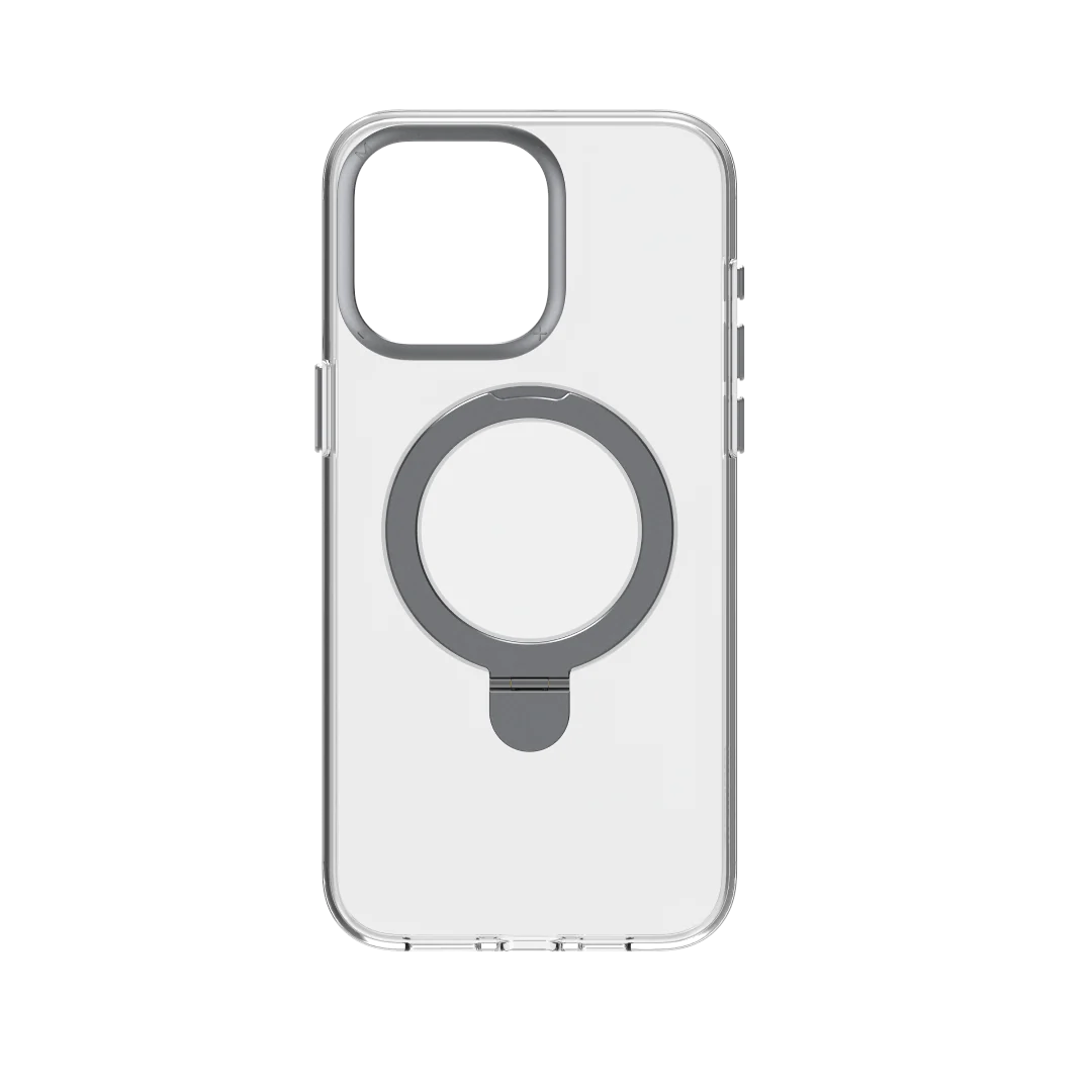 MOMAX CaseForm Flip iPhone 15 Pro Magnetic case (Black Transparent) #MAAP23MD