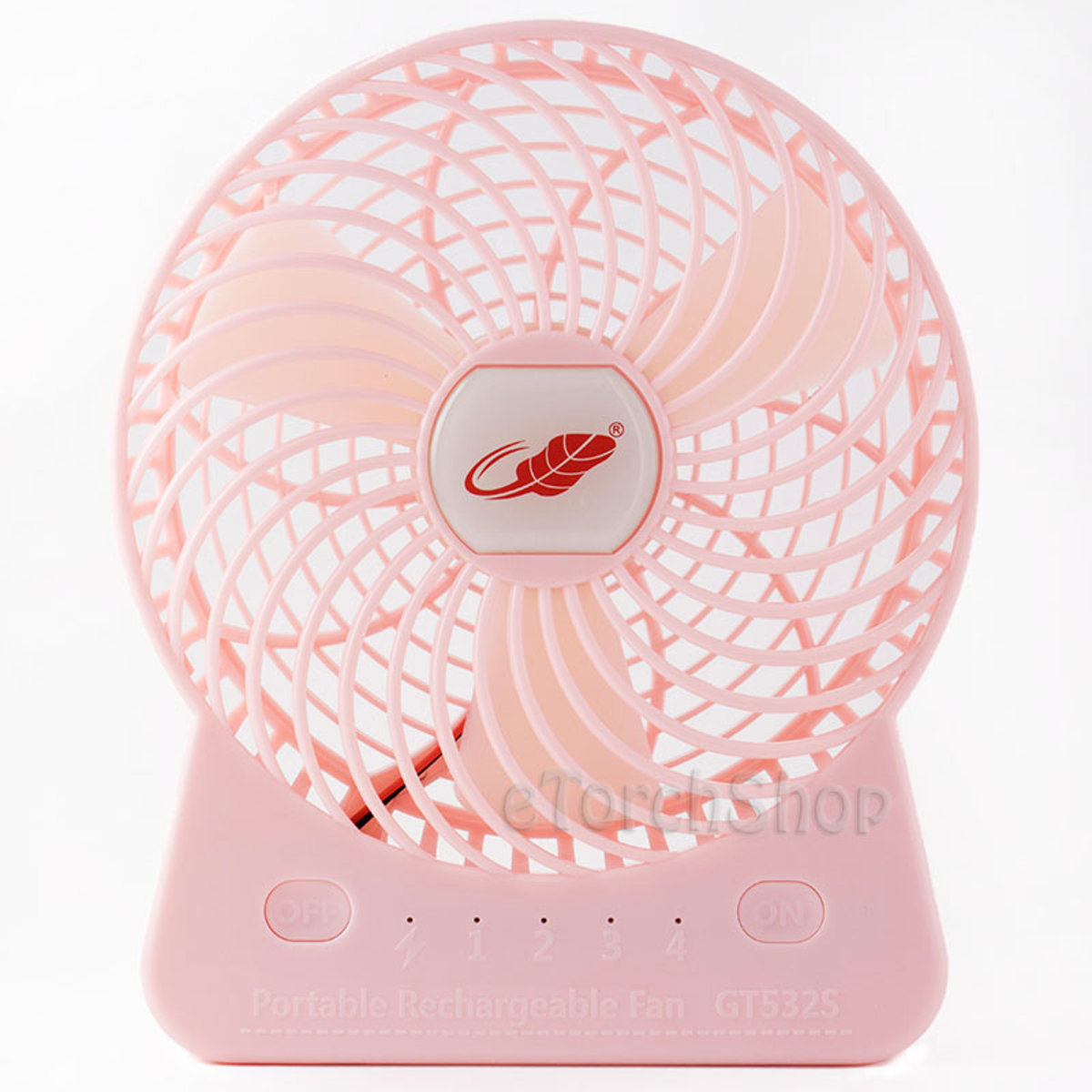 Gongtian共田 GT532s Portable手提 6吋 Cooling Fan Usb w/Rechargeable Battery (Pink) #2000000833