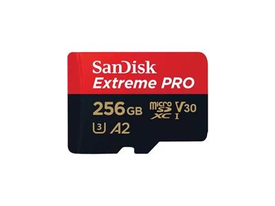 SanDisk 256GB Extreme PRO A2 microSDXC Card UHS-I U3 V30 Read Speed up to  200MB/s for 4K UHD Video (SDSQXCD-256G-GN6MA)