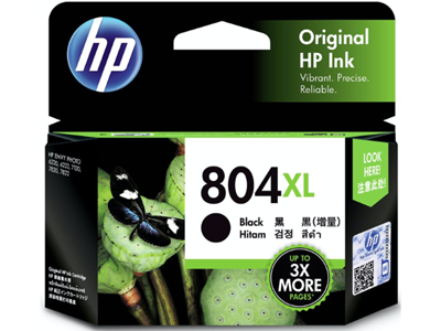 HP 804XL 高印量黑色原廠墨盒 (高用量) #T6N12AA