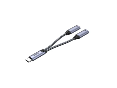 Unitek Usb-C to Usb-C Headphone Jack Adapter w/Type-C Charging Port #M206A