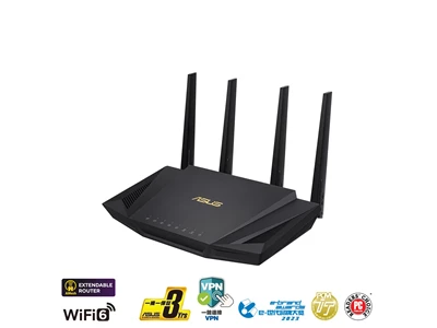 Asus RT-AX58U V2 AX3000 雙頻路由器  #90ig06Q0-MFAb10 (NE-ARAX582)