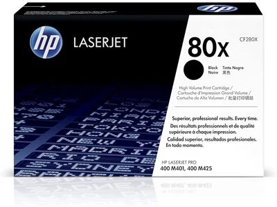 HP 80X Black Toner Cartridge (High Capacity) #CF280x