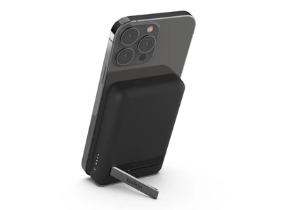 Belkin BoostChargePro Qi2 5000mAh Magnetic Power Bank w/Stand+15W Wireless Charger Black #bPD006btbK (CCC Cert.)