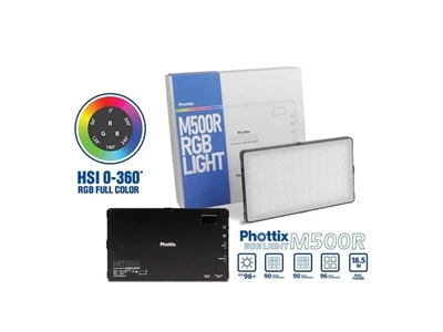 Phottix M500R RGB Panel LED Light w/Rechargeable Battery #781-2035