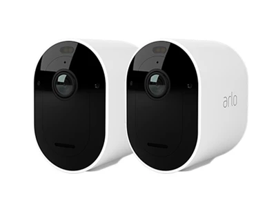 Arlo Pro 5 (Dual Cam) QHD 2K Spotlight Wireless IP Network Camera w/Battery - outdoor (White) #VMC4260P