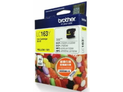 Brother LC163 高容量黃色墨水盒
