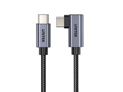 Unitek 10ft/3metre Usb-C to Usb-C Cable L-Shape PD (100W) #C14123bK-3M