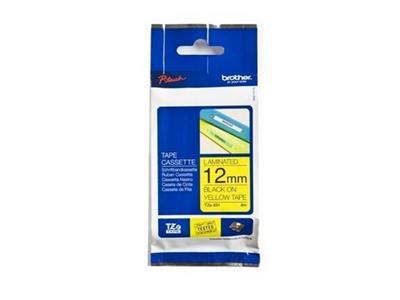 Brother TZe Tape Label 12mm 黃底 黑字