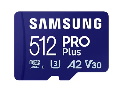 Samsung Pro Plus (4K) 512Gb U3 A2 V30 MicroSDXC  w/Adapter 記憶卡 #MB-MD512SA