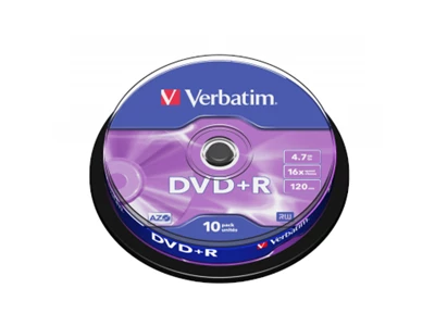 Verbatim 4.7Gb DVD+R Disc -10pc/pack #43498