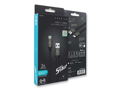 2theMax VA110T USB-C to USB-A 60W Rapid Charge Cable #D20222-Mb-r4