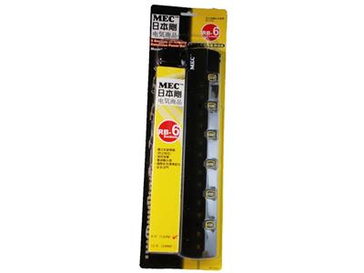 MEC RB-6 6Head Power Strip (Black) #422-266