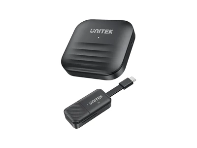 Unitek USB-C 無線 HDMI 延伸器套裝 (黑色) #V1184A01