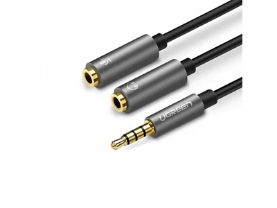 Ugreen 3.5mm 耳機麥克風一分二轉接線 #30619