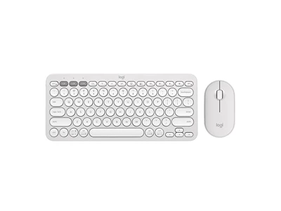 Logitech Pebble 2 Combo 無線纖薄鍵鼠套裝 (白色) #920-012188