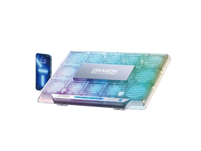 DragonWar 21" RGB Lighting Laptop Notebook Stand Cooler w/Fan  #GHW015