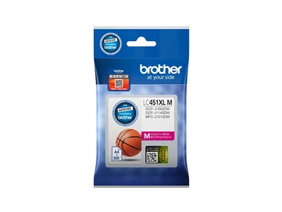 Brother LC451XL 高容量原廠洋紅色墨盒 #LC451XLm