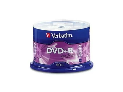 Verbatim Life-series 4.7Gb DVD+R Disc -50pc/pack #97174