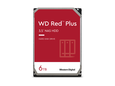Western Digital Red Plus 6Tb 3.5吋 NAS 硬碟 (256Mb 5400rpm SATA-3) #WD60EFPX