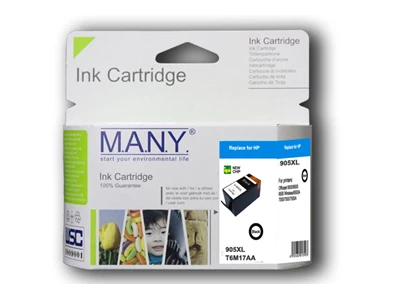 Many 905XL 高容量黑色代用墨水盒