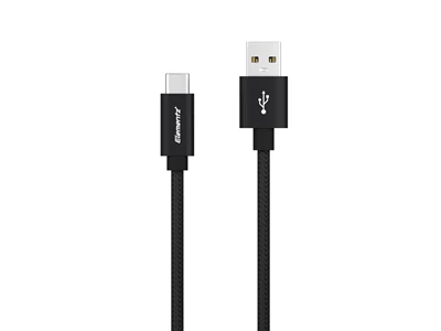 Elementz ESC 0.18米 USB-A to USB-C 充電傳輸線 (黑色) #ESC-018-Bk