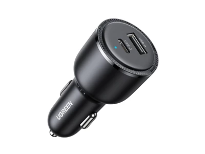 Ugreen CD239 Car Charger (63W, 2port, Usb-A, Usb-C, PD/QC3.0, Black) #90645